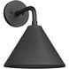 Axston 1 Light 14.89 inch Textured Black Outdoor Wall Sconce